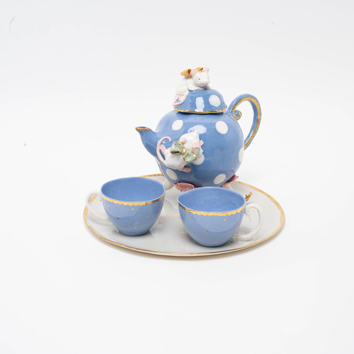 Tea/coffee pot &quot;Topolino&quot;, blue