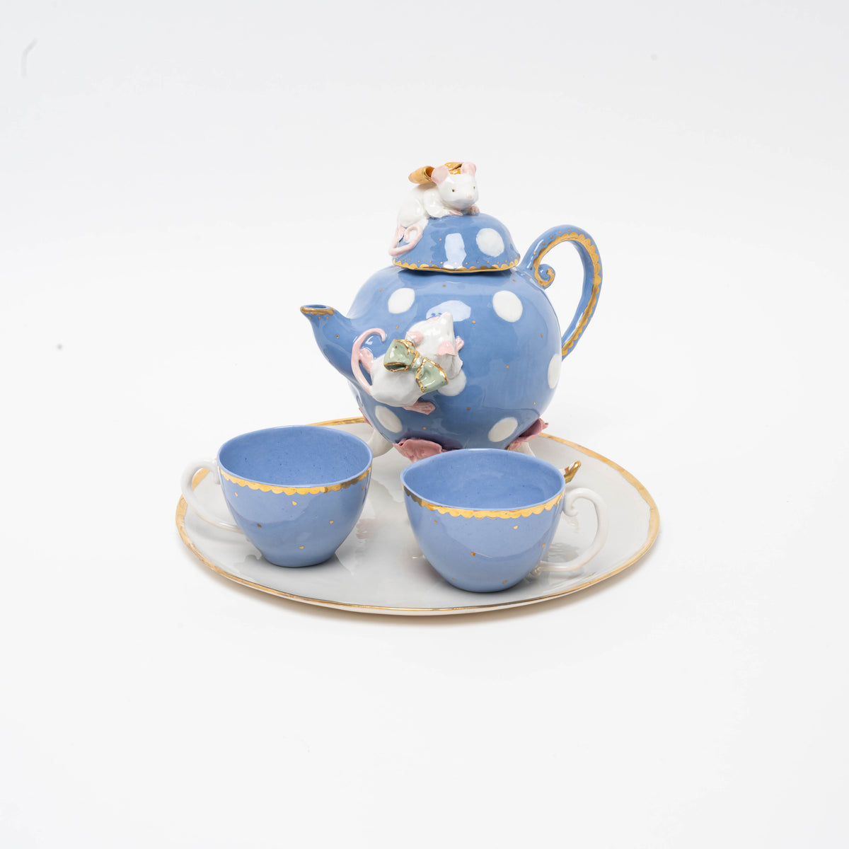 Tee-/Kaffeekanne &quot;Topolino&quot;, blau
