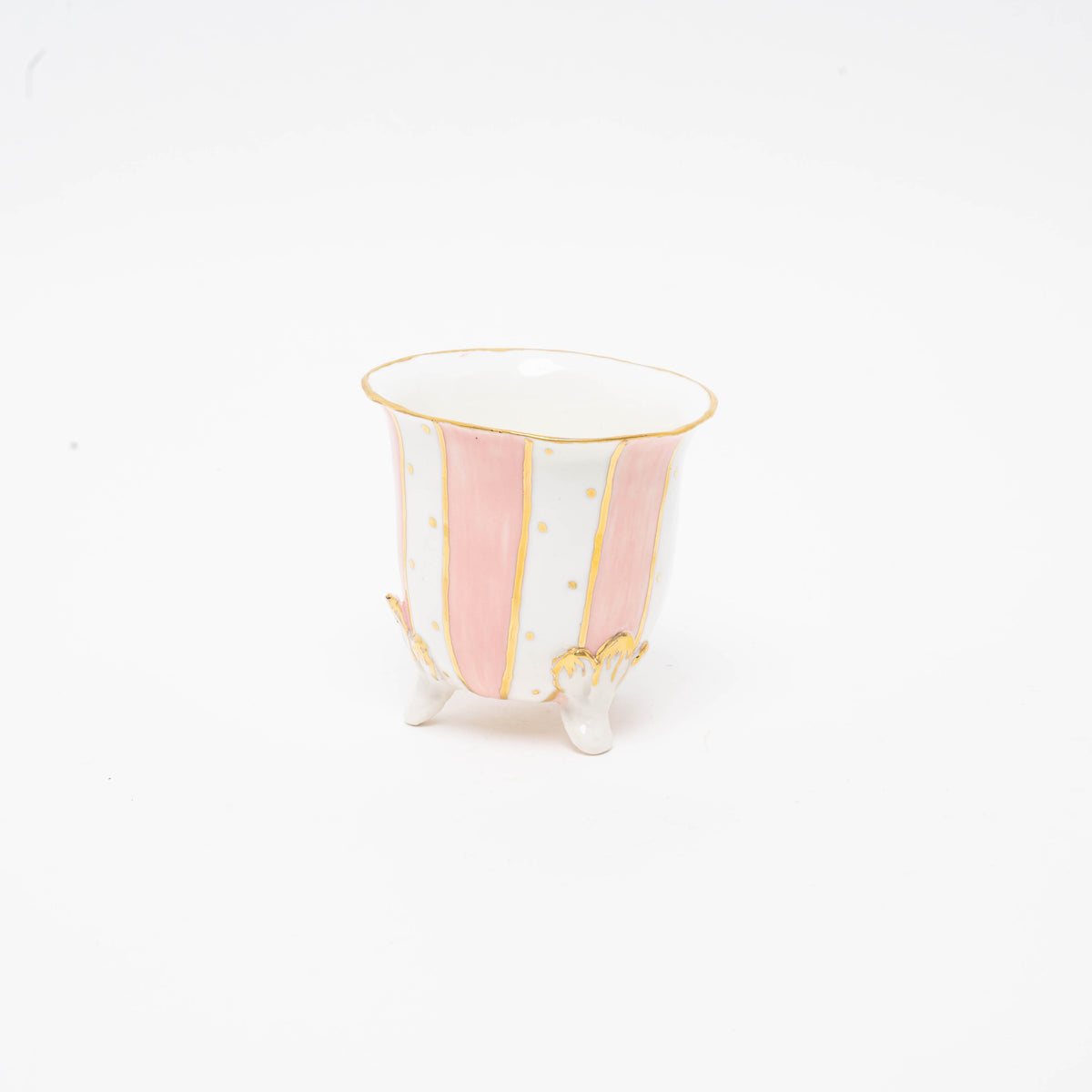 Porcelain sugar bowl upsite down