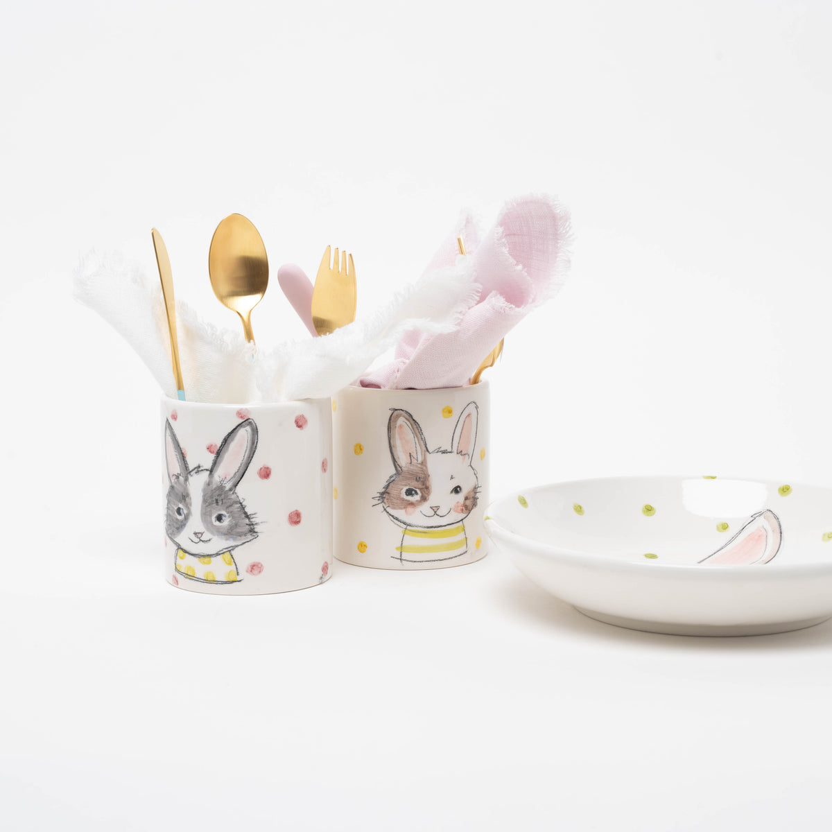 Kinderbecher zylindrisch, handbemalt 