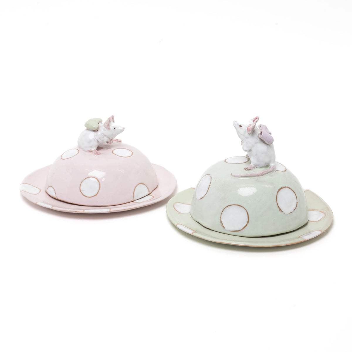 Käseglocke "Maus" aus Ton