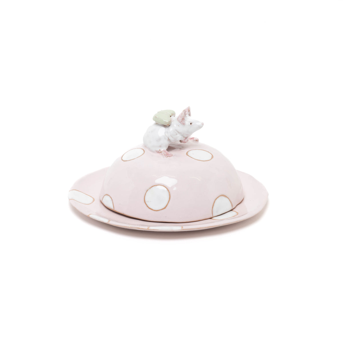 Käseglocke "Maus" aus Ton