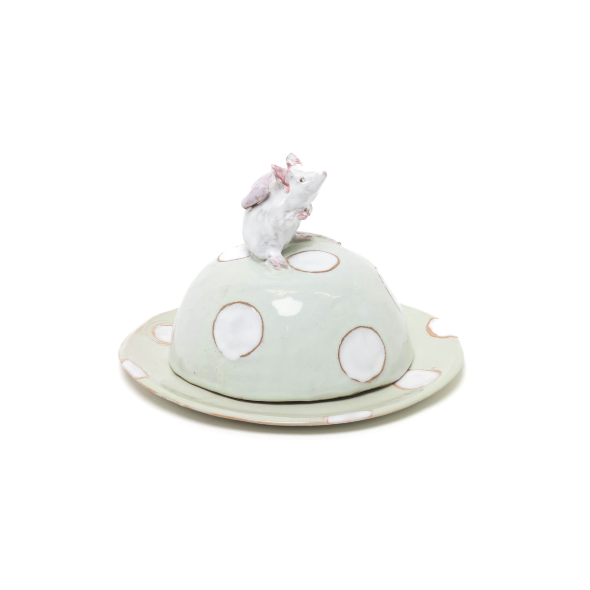 Käseglocke "Maus" aus Ton