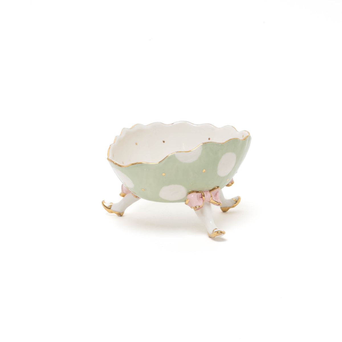 Schale mit Füßen, dots