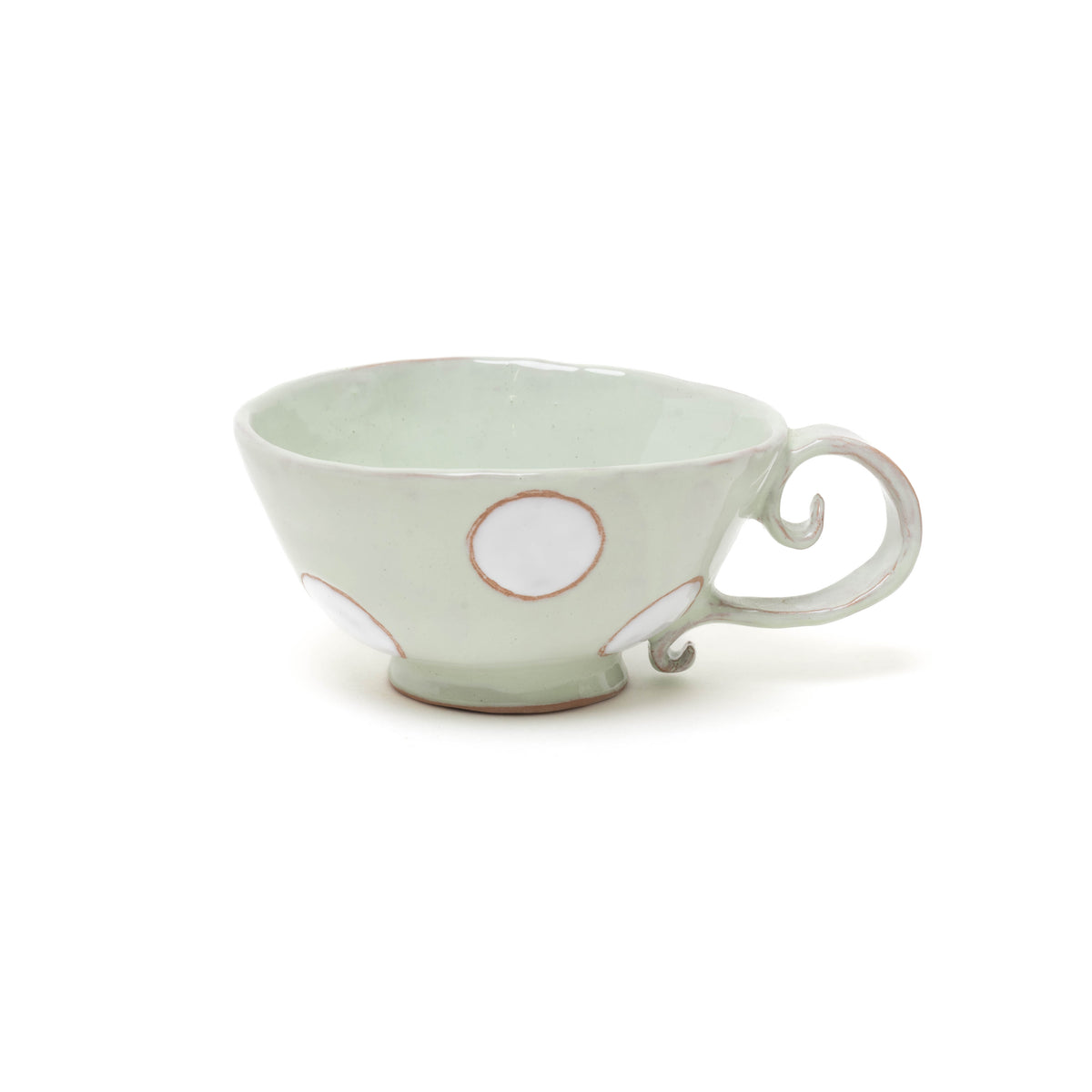 Große Tee-/Kaffeetasse aus Ton