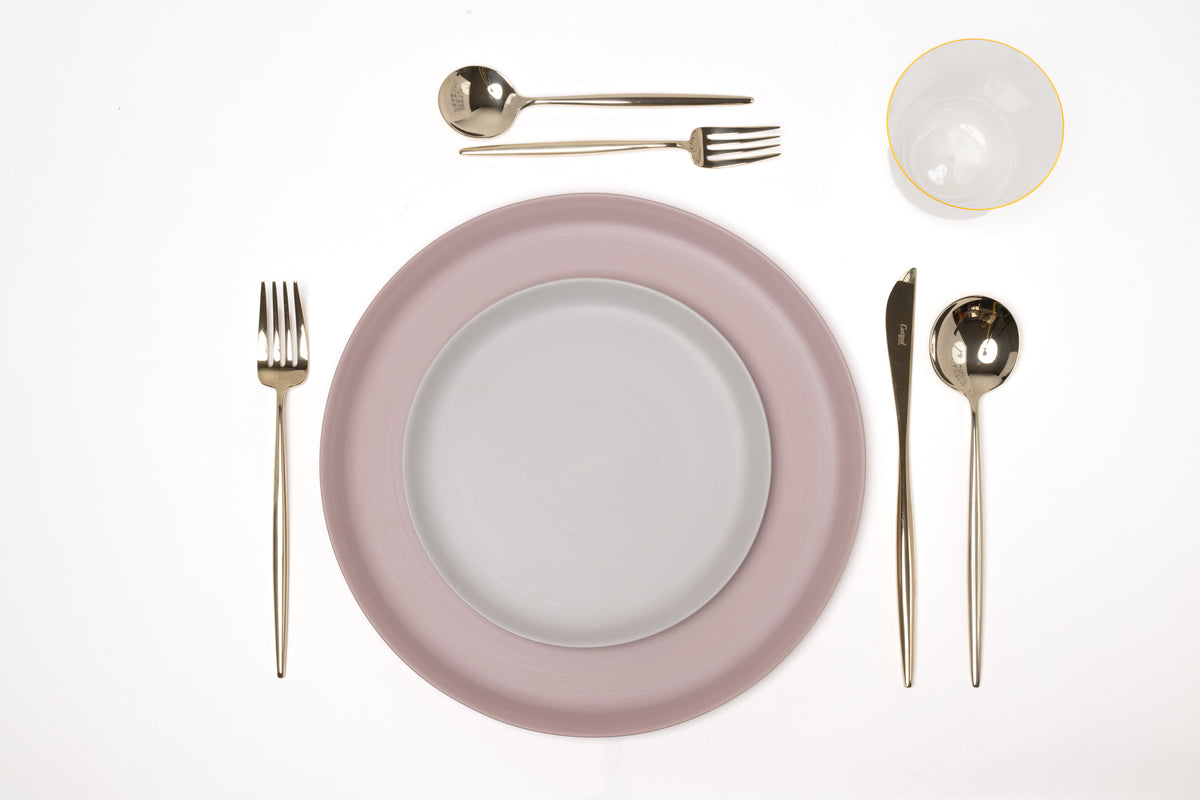 Dessert plate splash, light grey