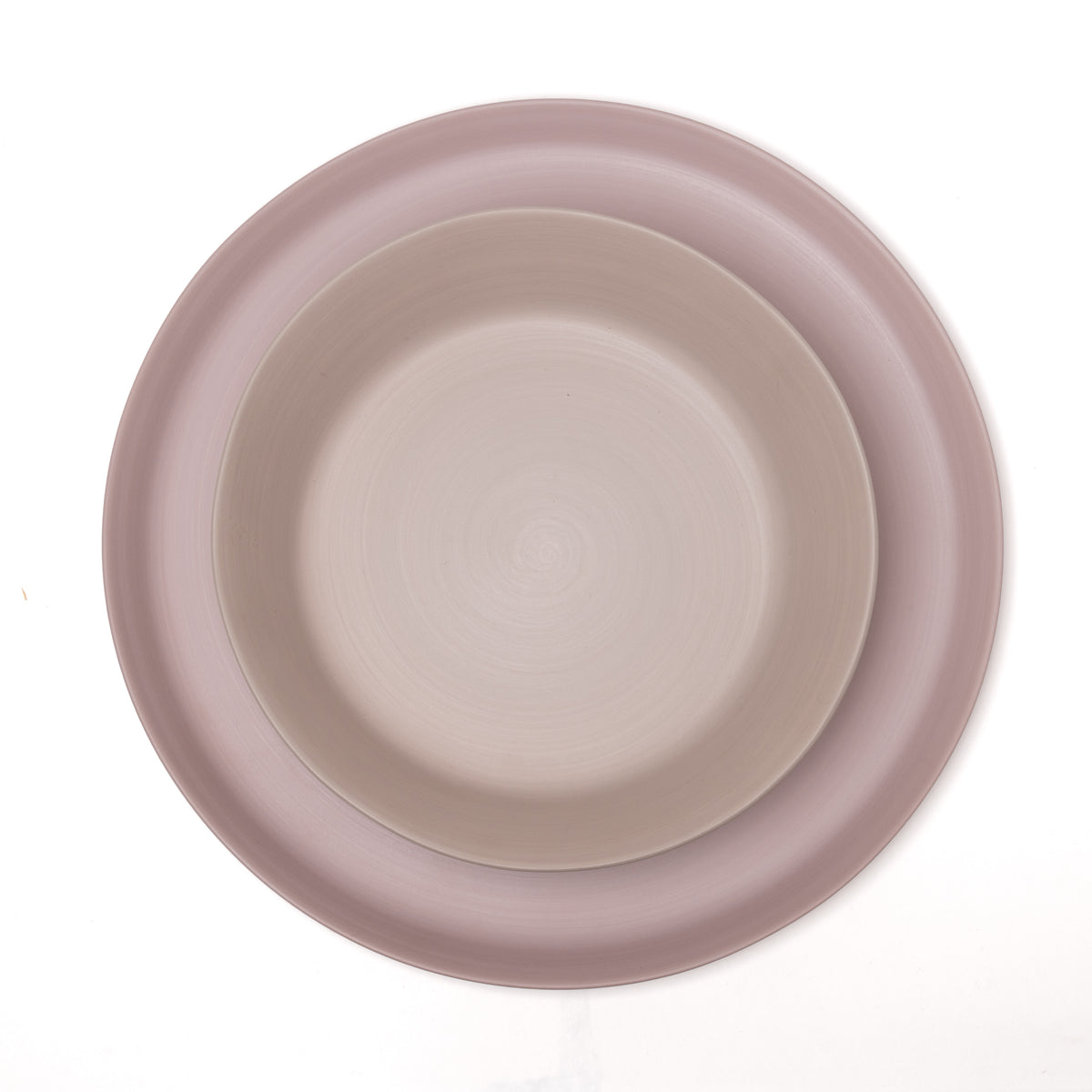 Soup plate splash, turtledove