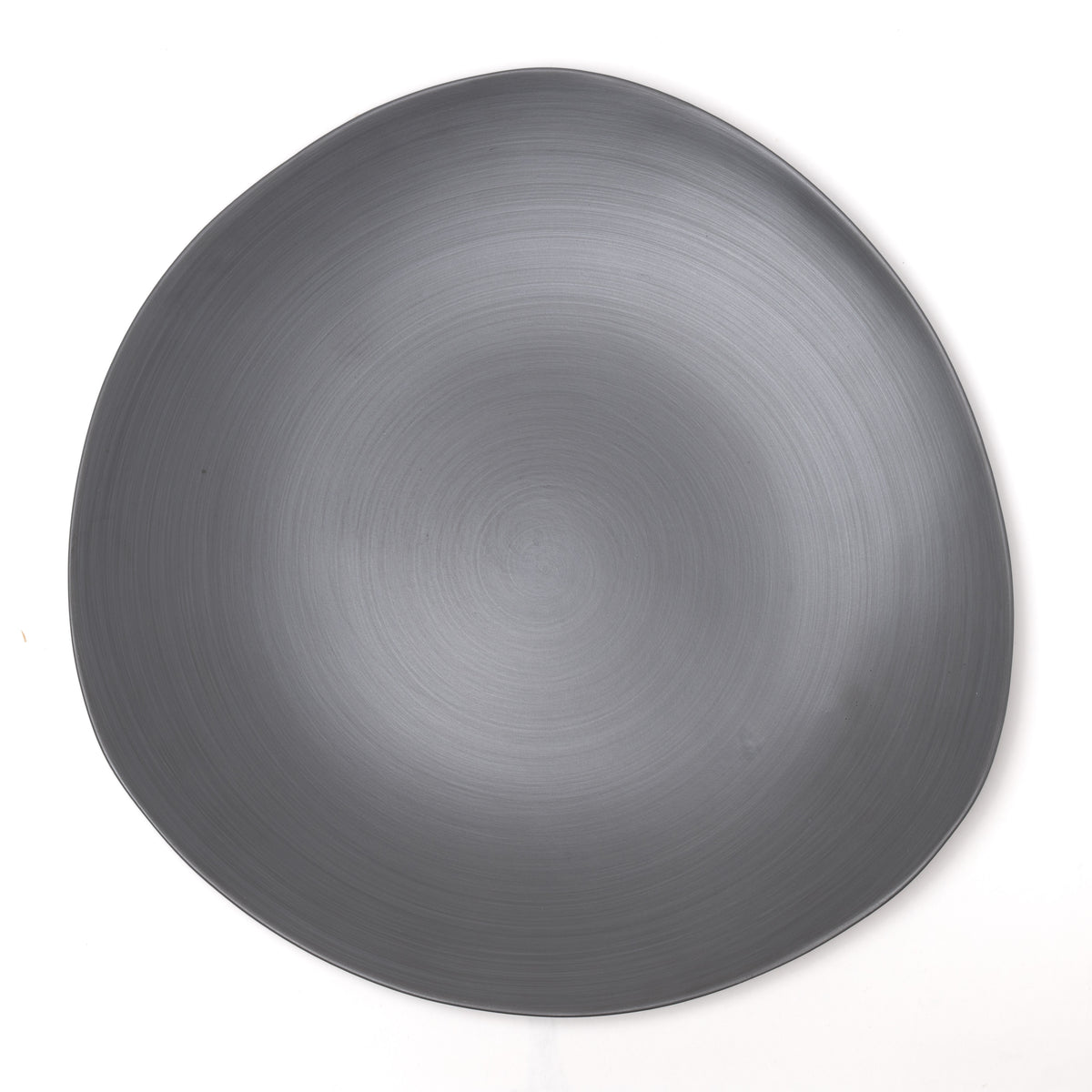 Dinner plate triangolo, graphite