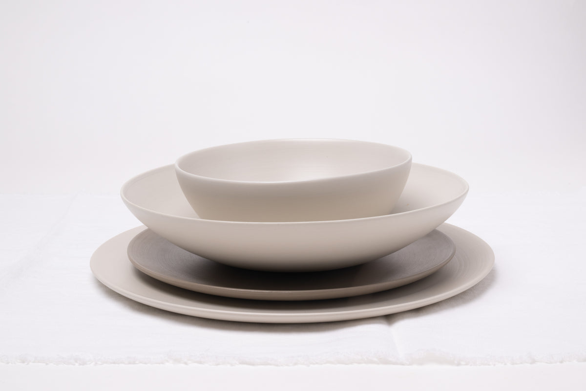 Bowl round peel, small, linen
