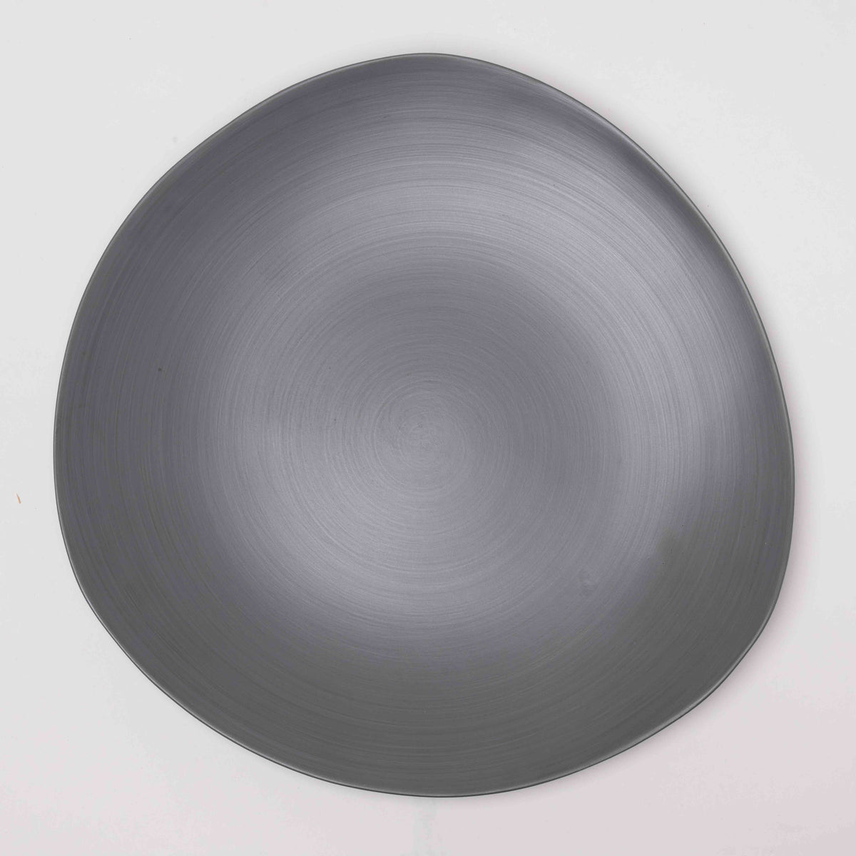Dinner plate triangolo graphite 