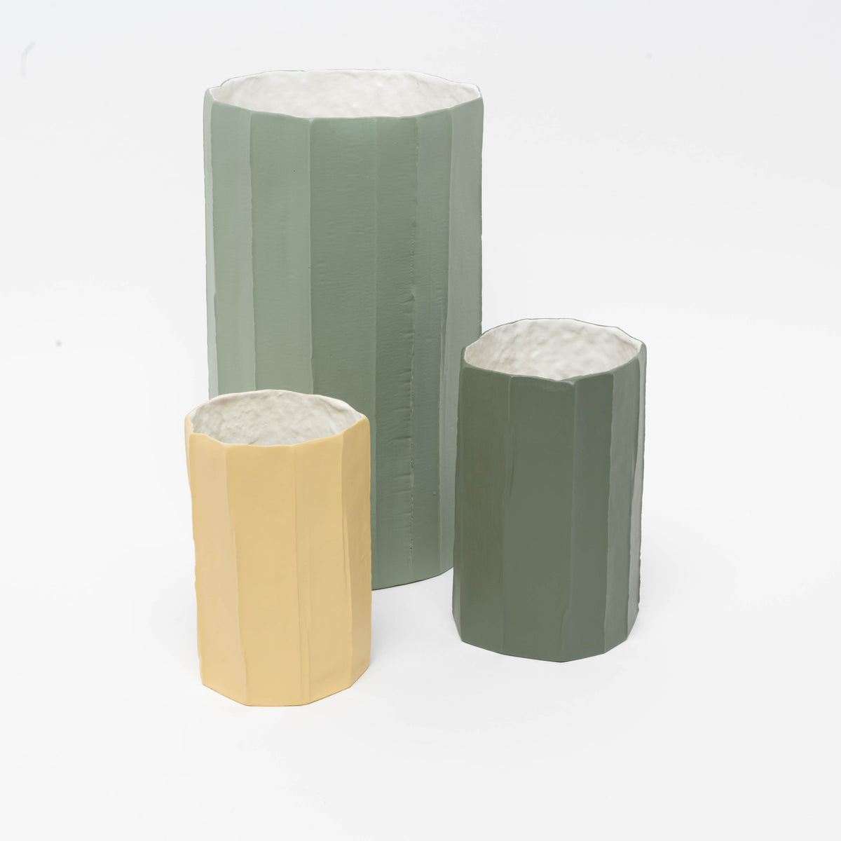 Gardenia Vase paperclay D12 H21, D1