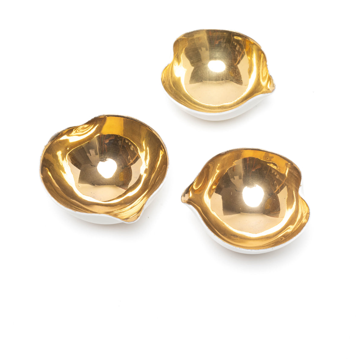 Herzschale Glanzgold, D 7 cm