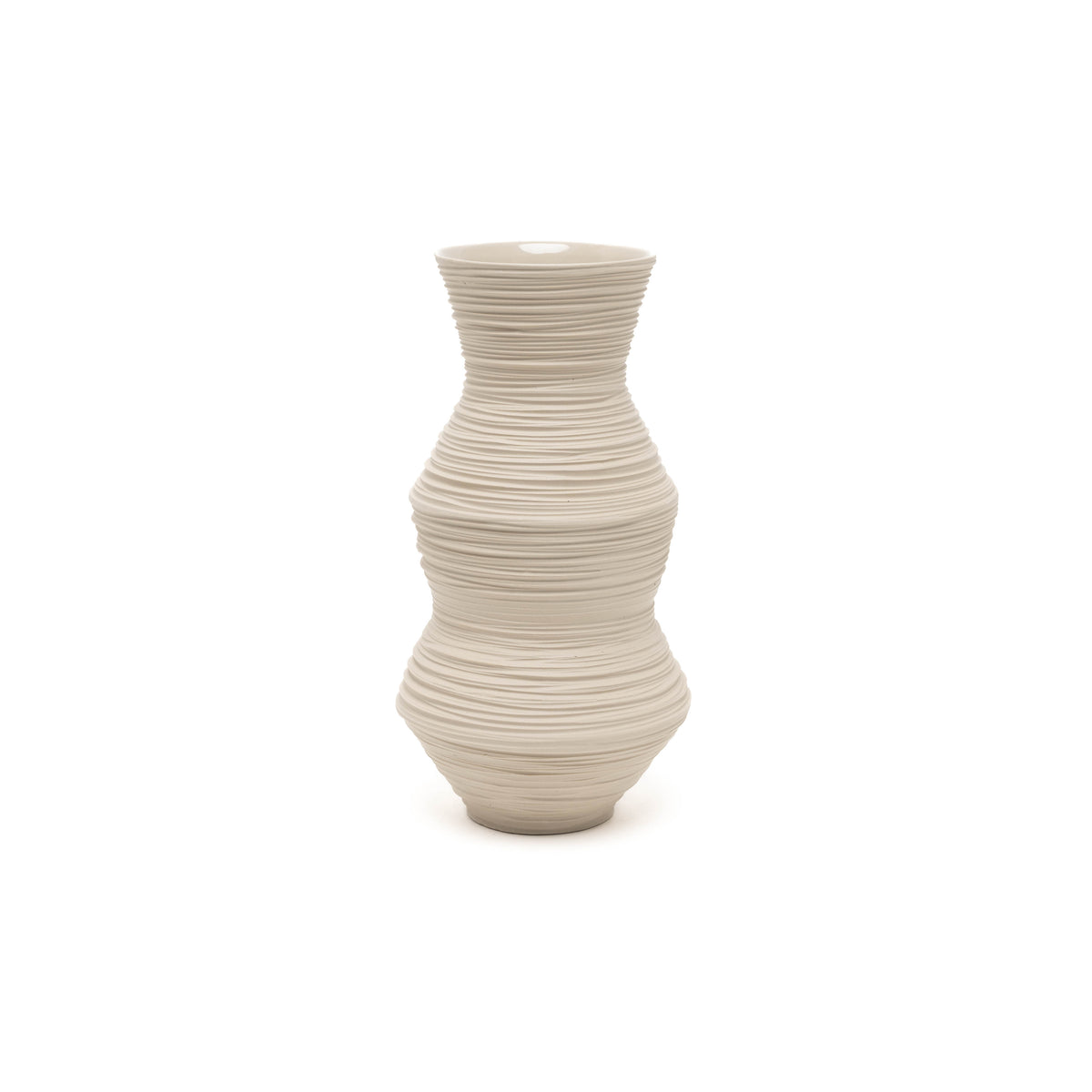 Vase Steinzeug hellbraun, 1