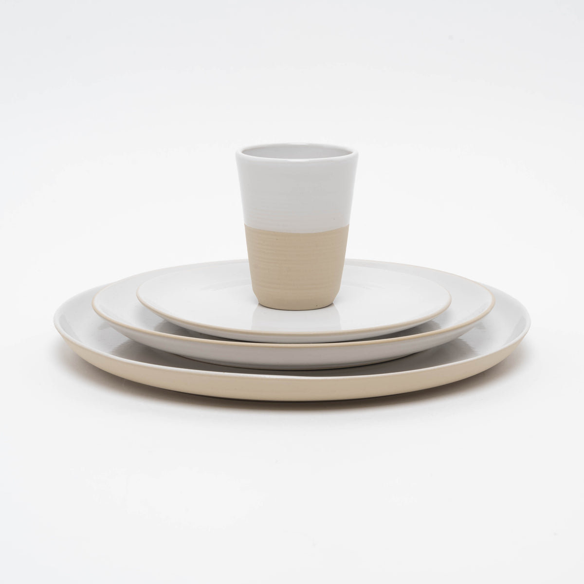 Assiete plate blanc, D25