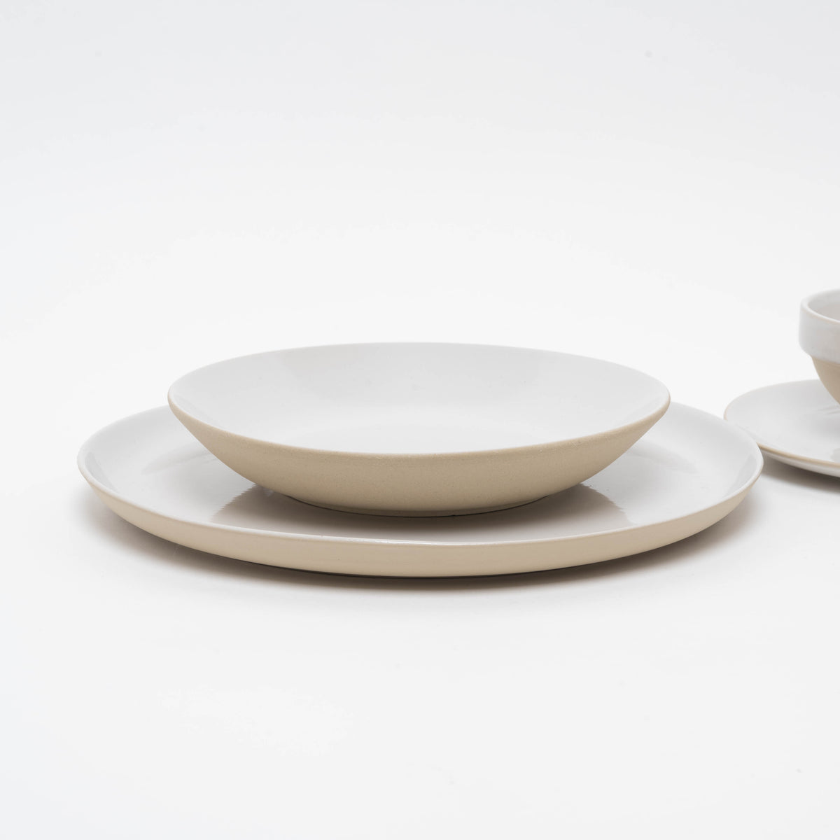 Assiete plate blanc, D25