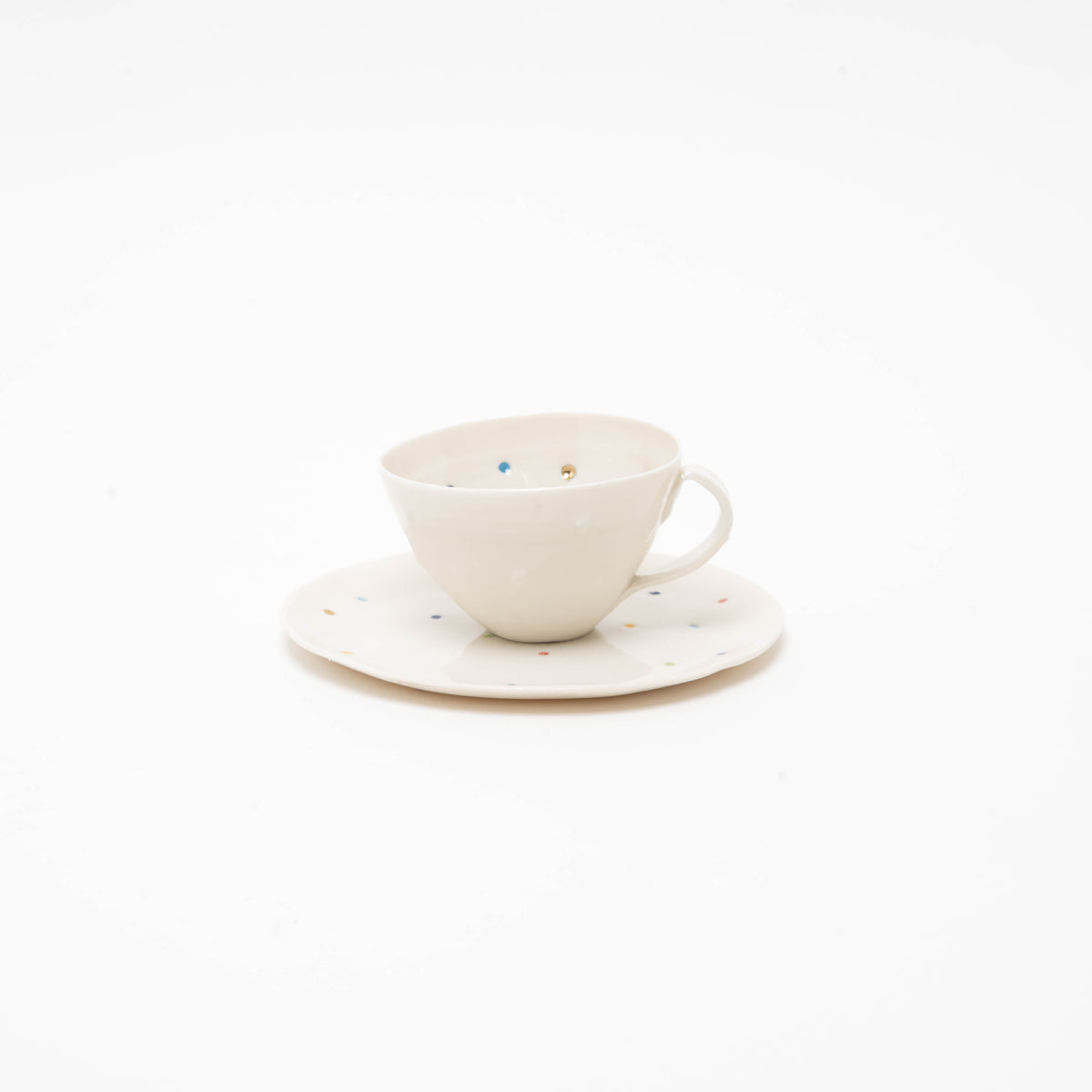Set Kaffee/Tee mit Unterteller, pixel