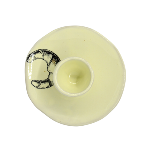 PRAKTISCH Eierbecher mit Tellerchen, gelb