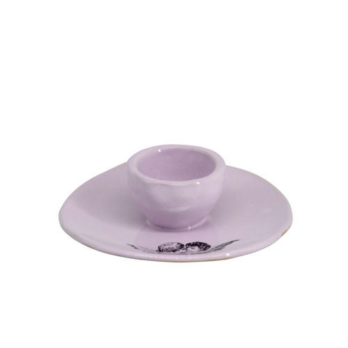 PRAKTISCH Eierbecher mit Tellerchen, lila