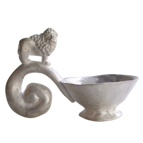 SLUMBERLAND bowl with lyon Amuse Guele &#39;de Luxe&#39;, silver