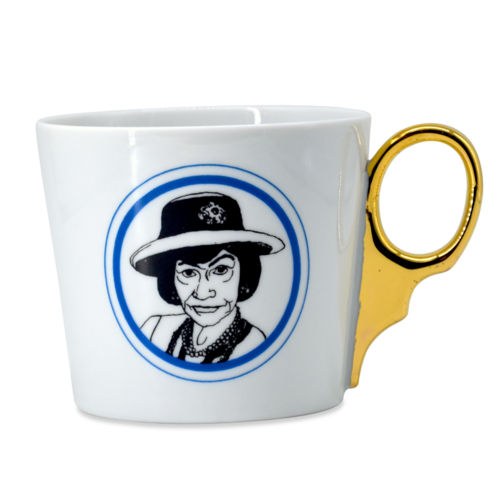 ALICE cup with gold handle, Coco Chanel