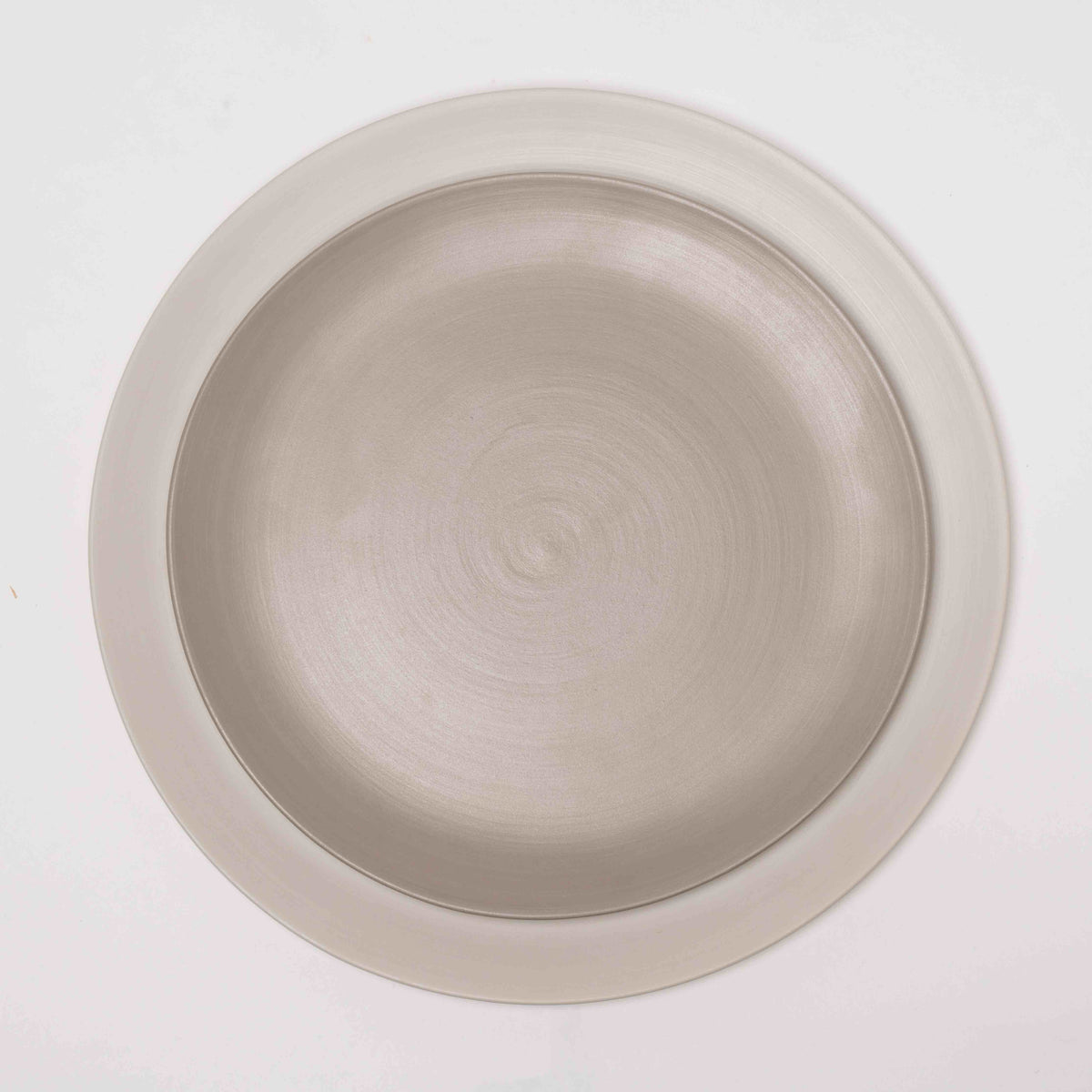 Dessert plate round peel, light brown
