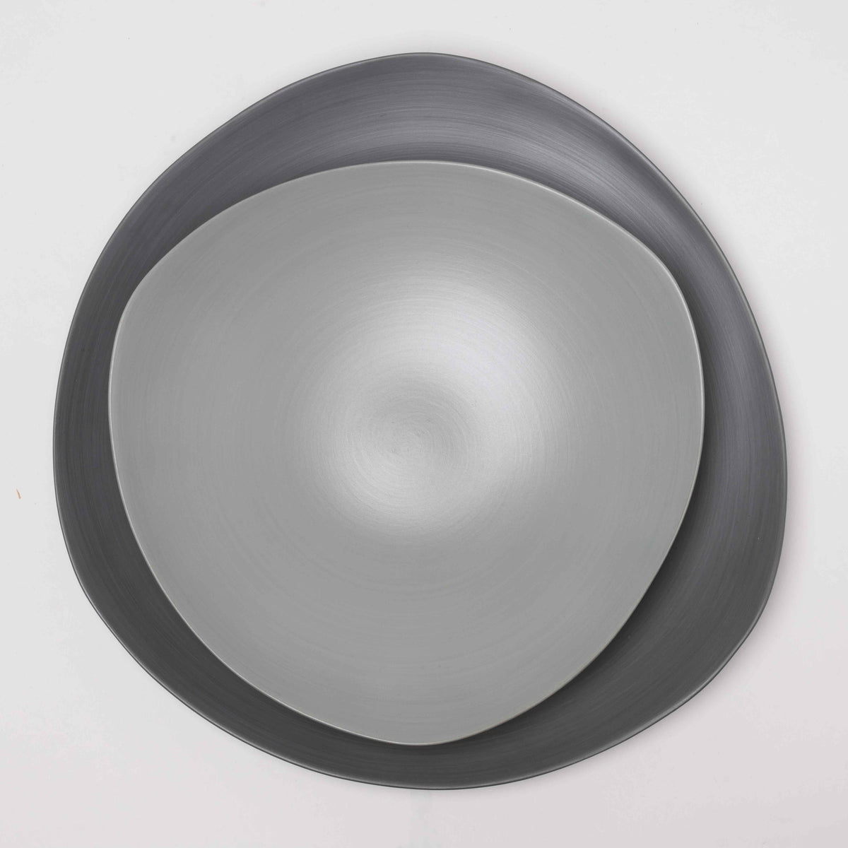 Soup plate triangolo, green bamboo