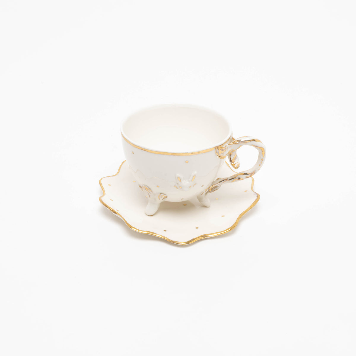 Porcelain tea cup &quot;Alice&quot;, white