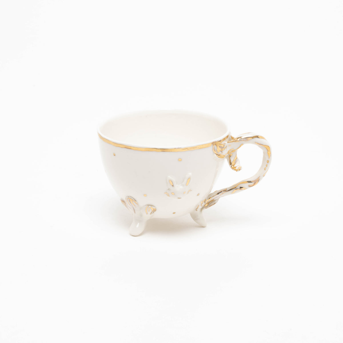 Porcelain tea cup &quot;Alice&quot;, white