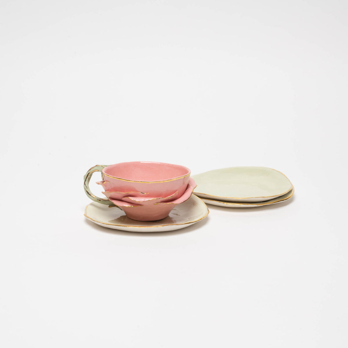 Saucer tea / coffee cup &quot;Rose