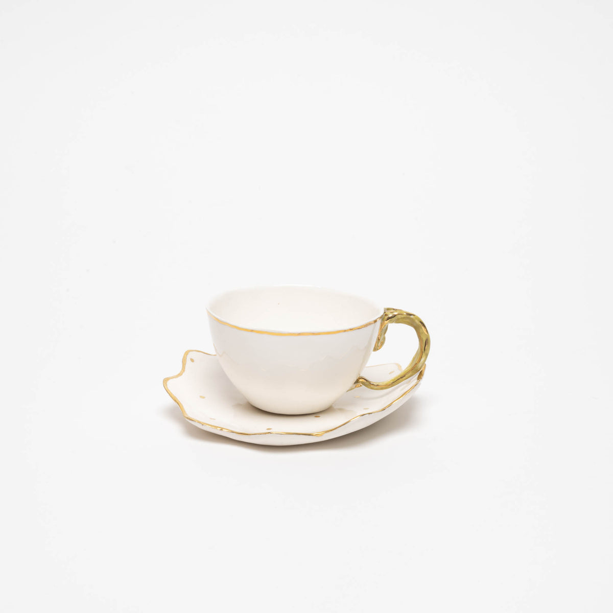 Tea/coffee cup &quot;Hydrangea&quot;, white
