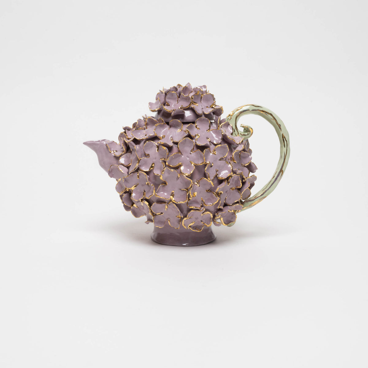 Tea/coffee pot &quot;Hydrangea&quot;, purple