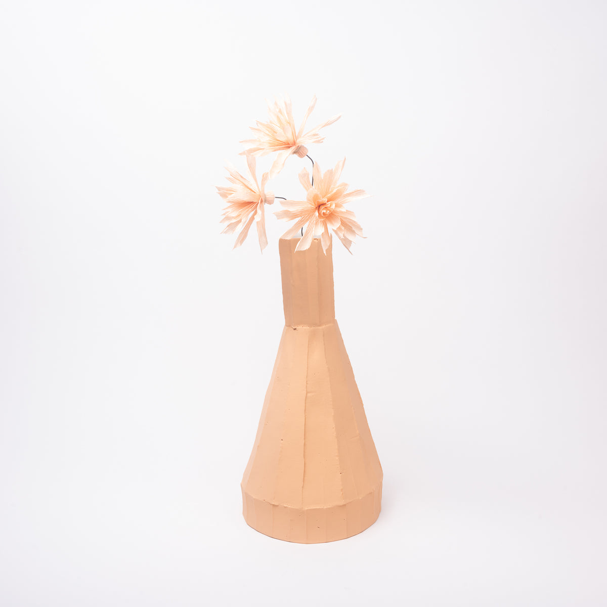 Vulcano Vase paperclay lachs