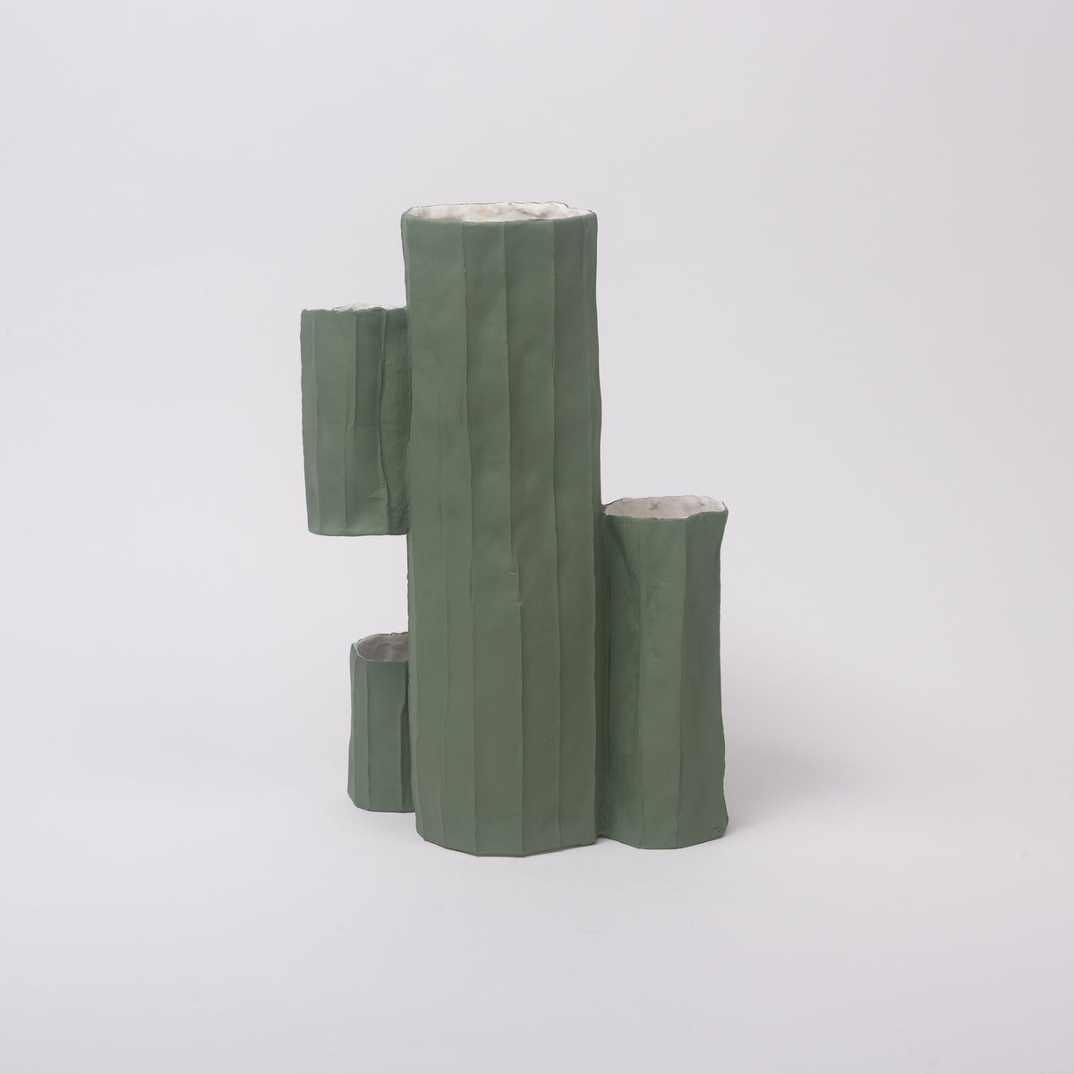 Cactus Vase paperclay H 35