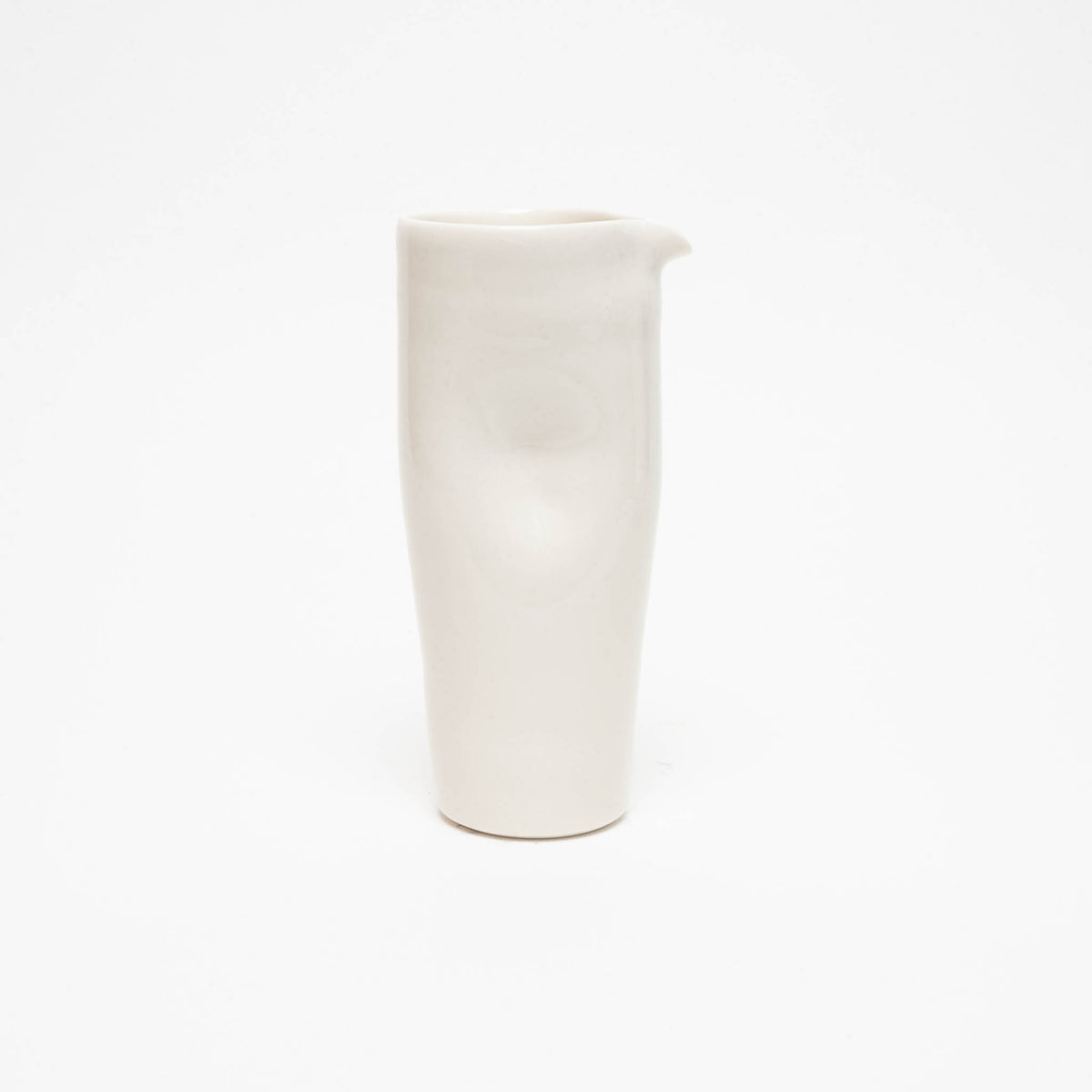 Natural porcelain jug, narrow