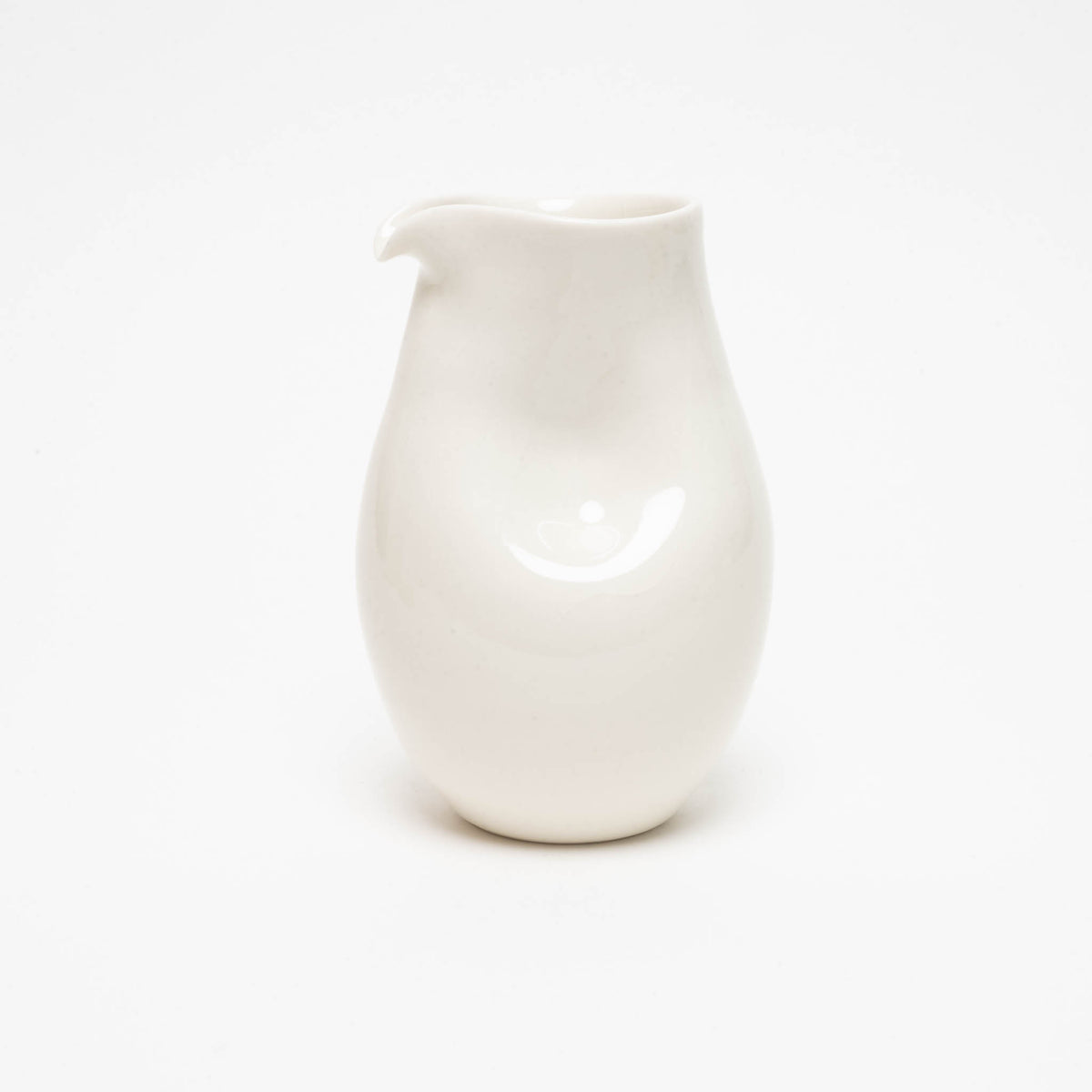 Natural porcelain jug, narrow