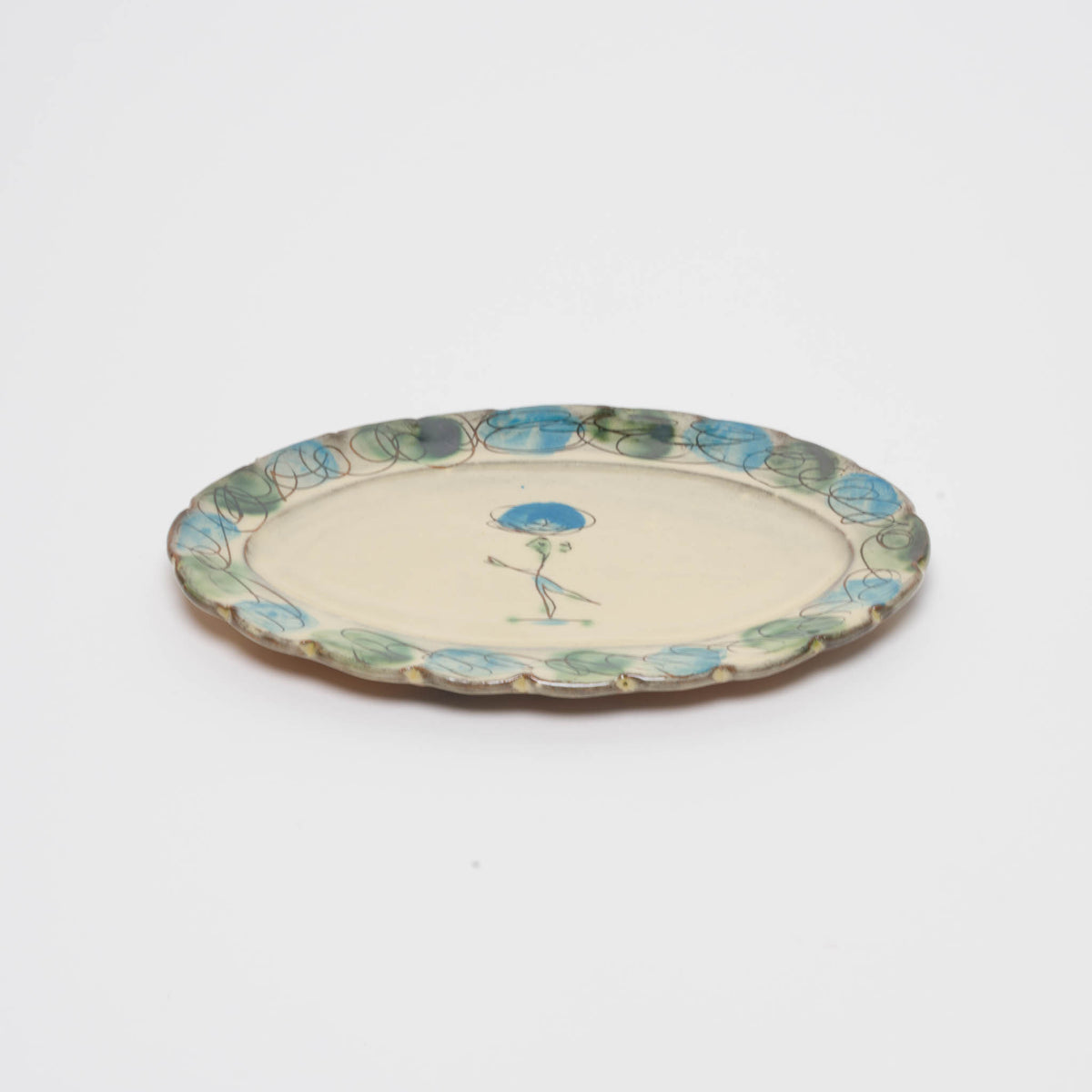 Oval plate small, unique