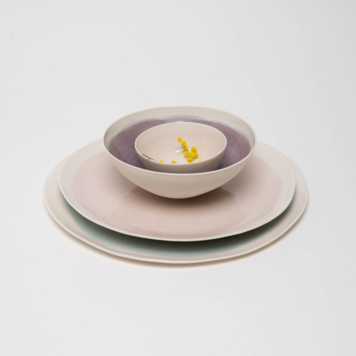 Presentation plate D31 pink powder 20