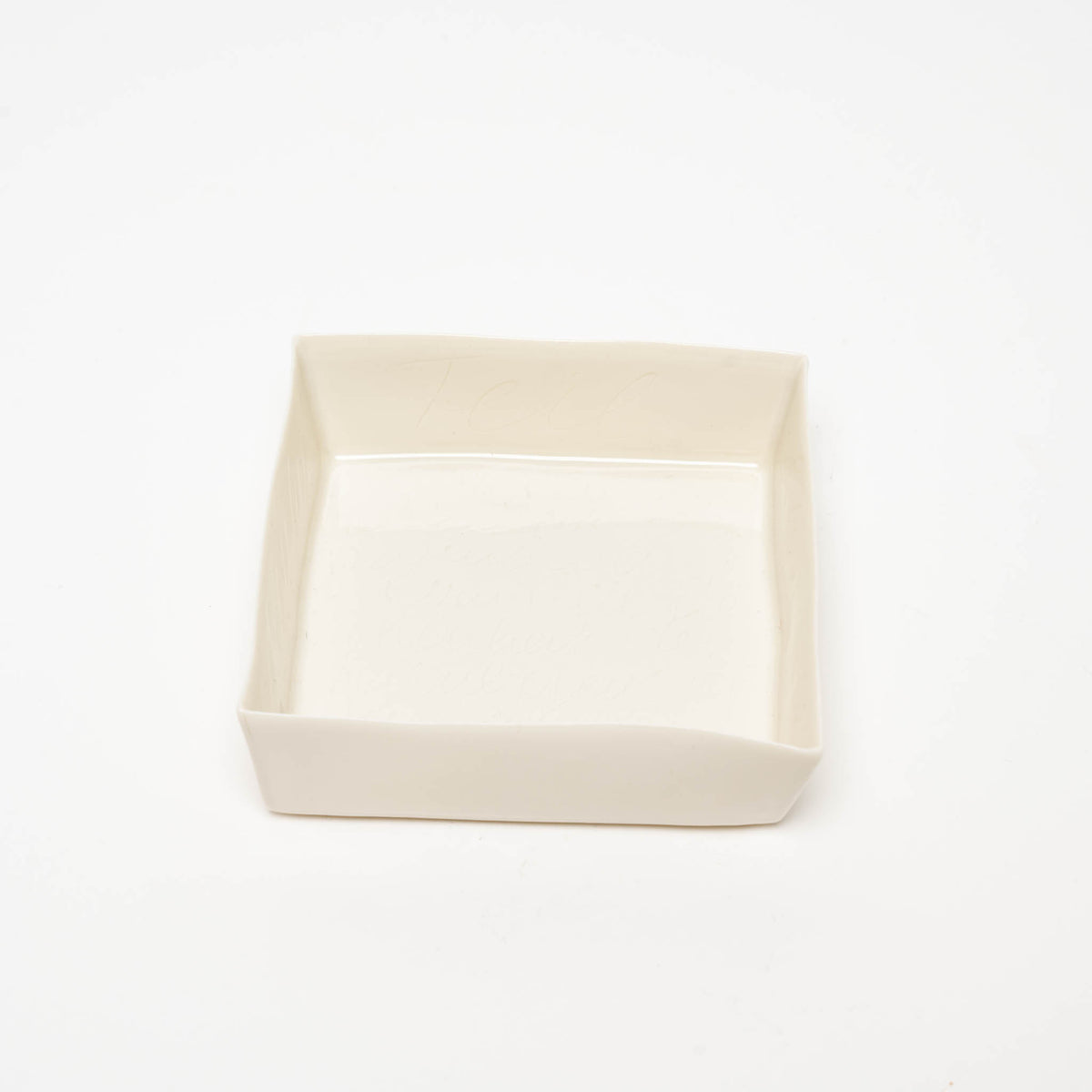 Schachtel aus Porzellan 11,5 x 11,5 cm