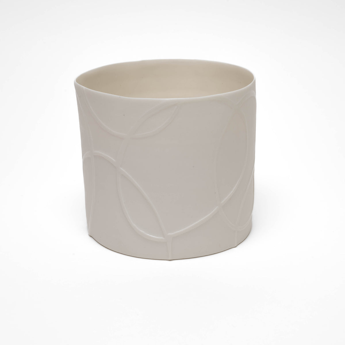 Porcelain bowl cylinder medium