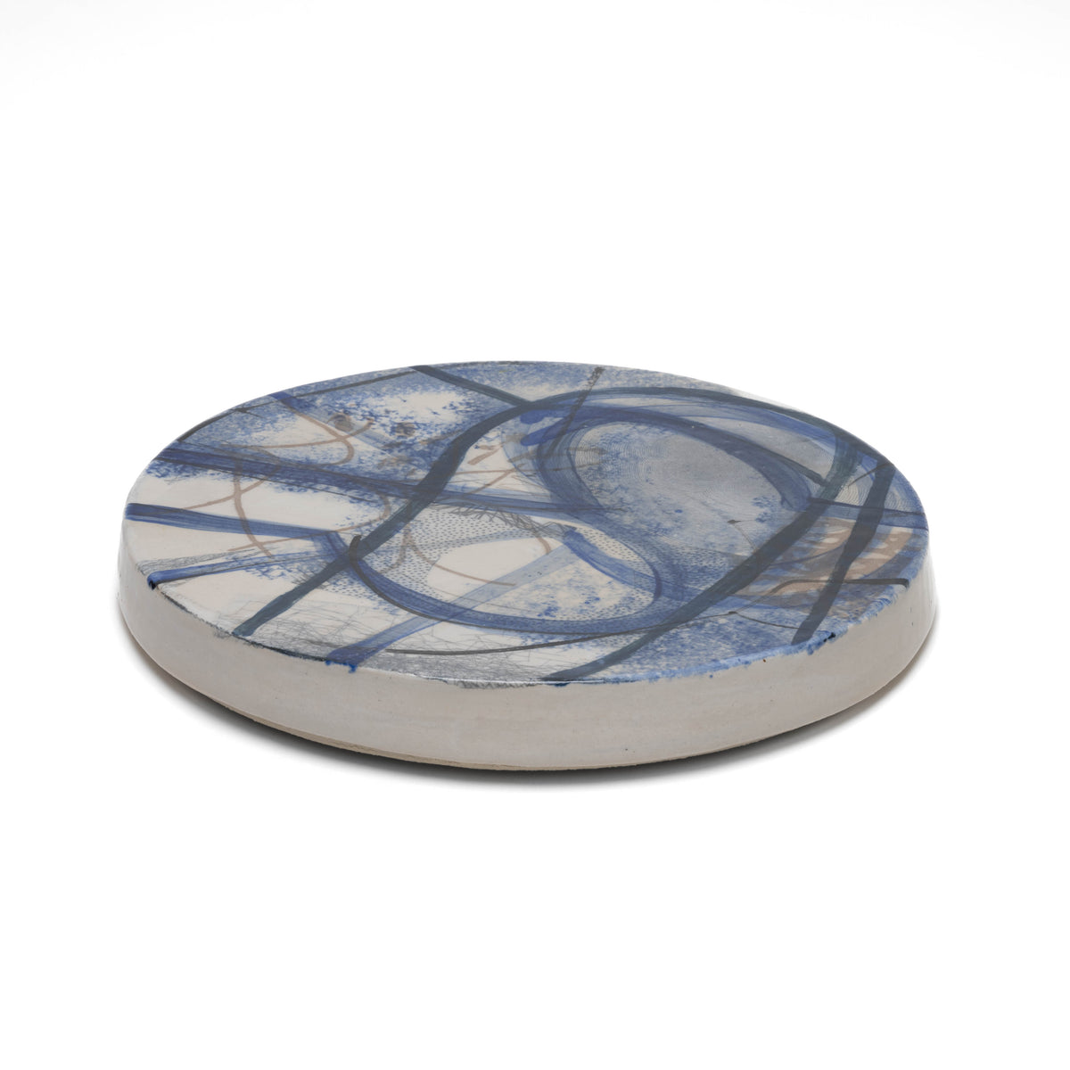 Stoneware round plate