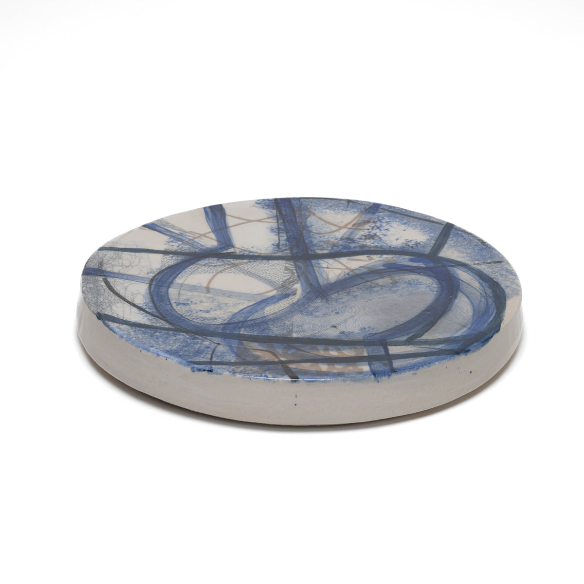 Stoneware round plate