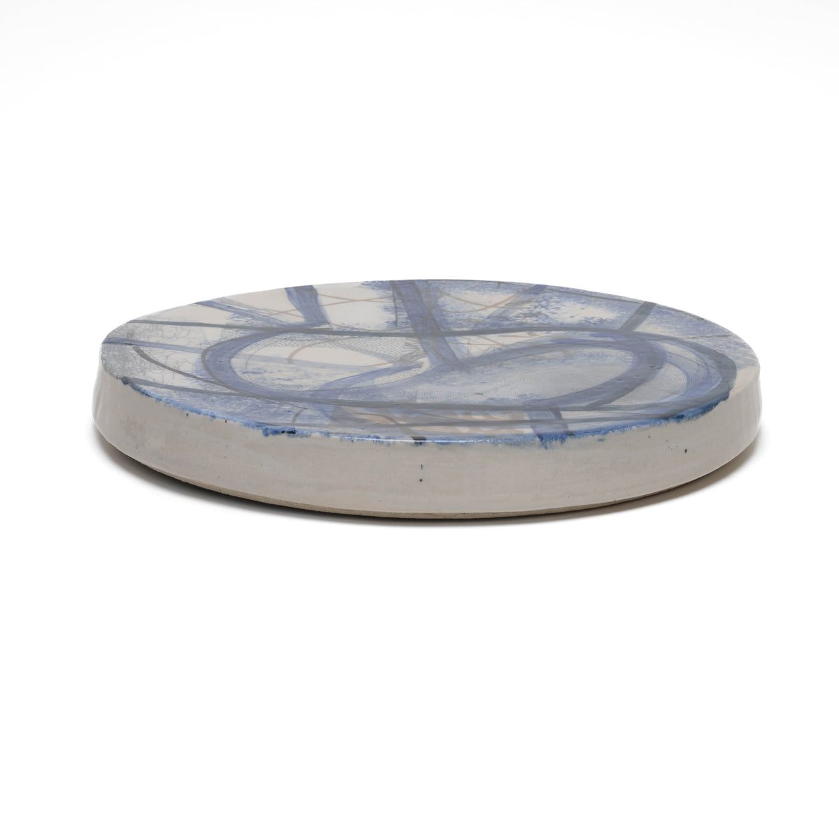 Stoneware round plate