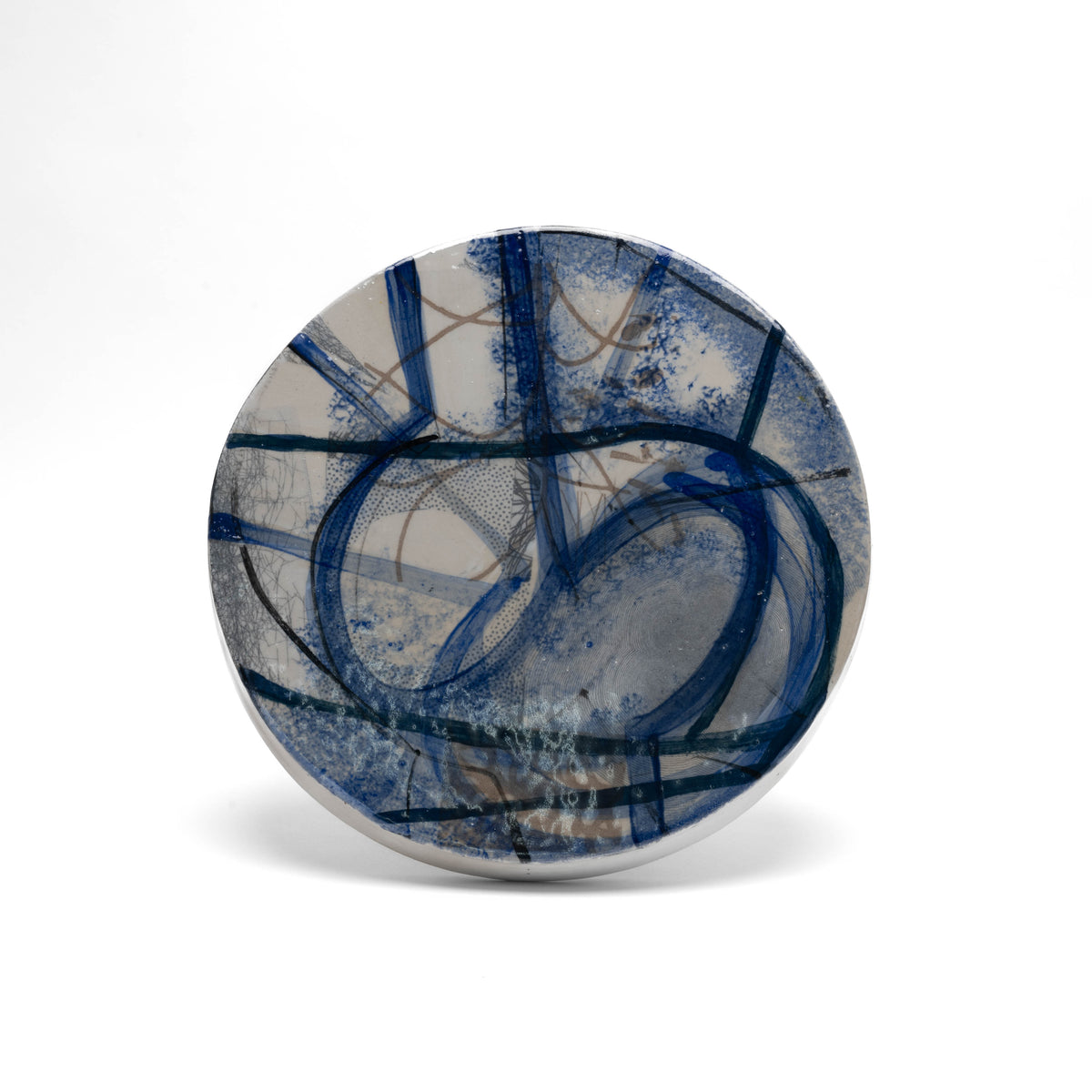 Stoneware round plate