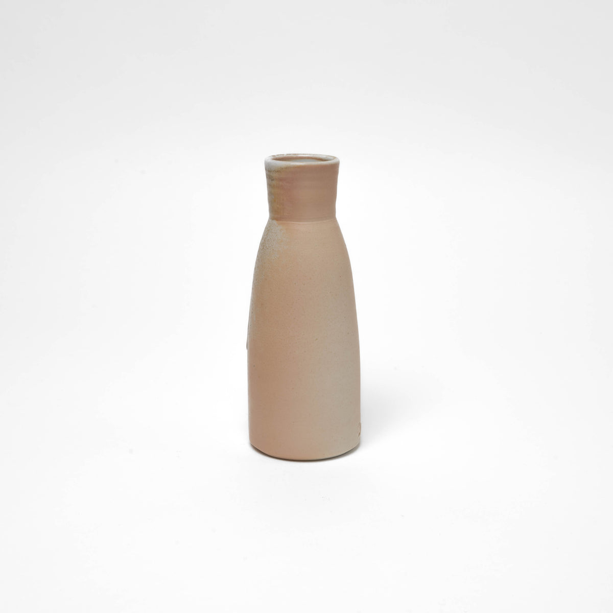 Sakeflasche aus Porzellan, Anagama, Unikat