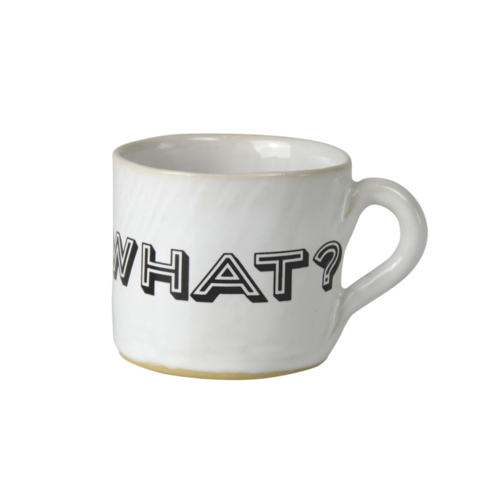 ALICE entsetzlich kleine Kaffetasse, weiß, WHAT?